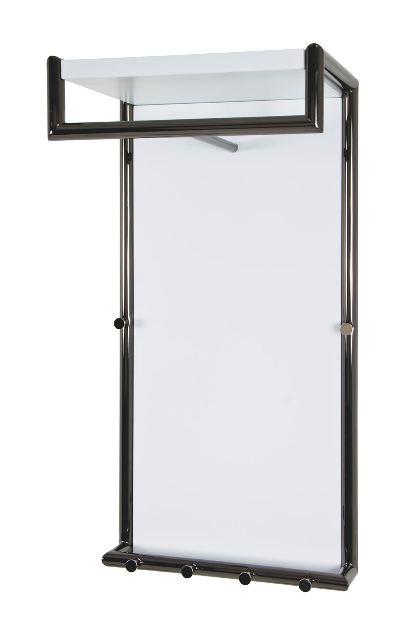 HAKU Möbel Wandgarderobe aus Metall in Anthrazit 40 x 30 x 80 cm