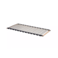 Bico Rollrost Basics 90x200 cm mit Holzleisten und schwarzen Federhaltern auf weissem Hintergrund