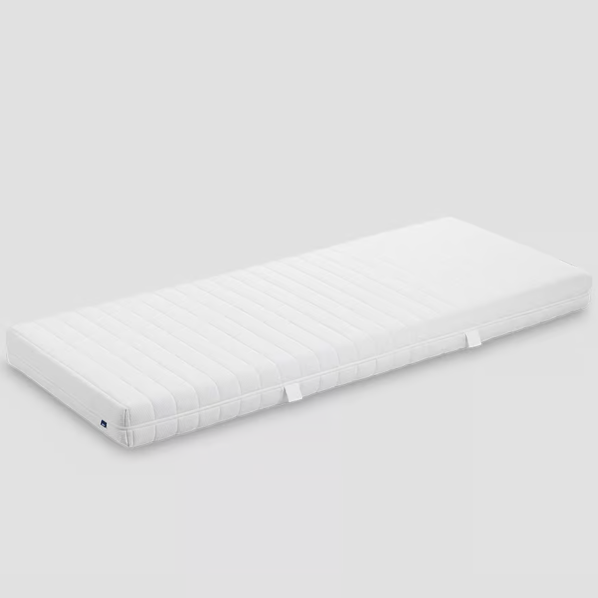 Bico Kids Kindermatratze 90x200 cm in Weiss mit Streifen-Steppung und abnehmbarem Bezug