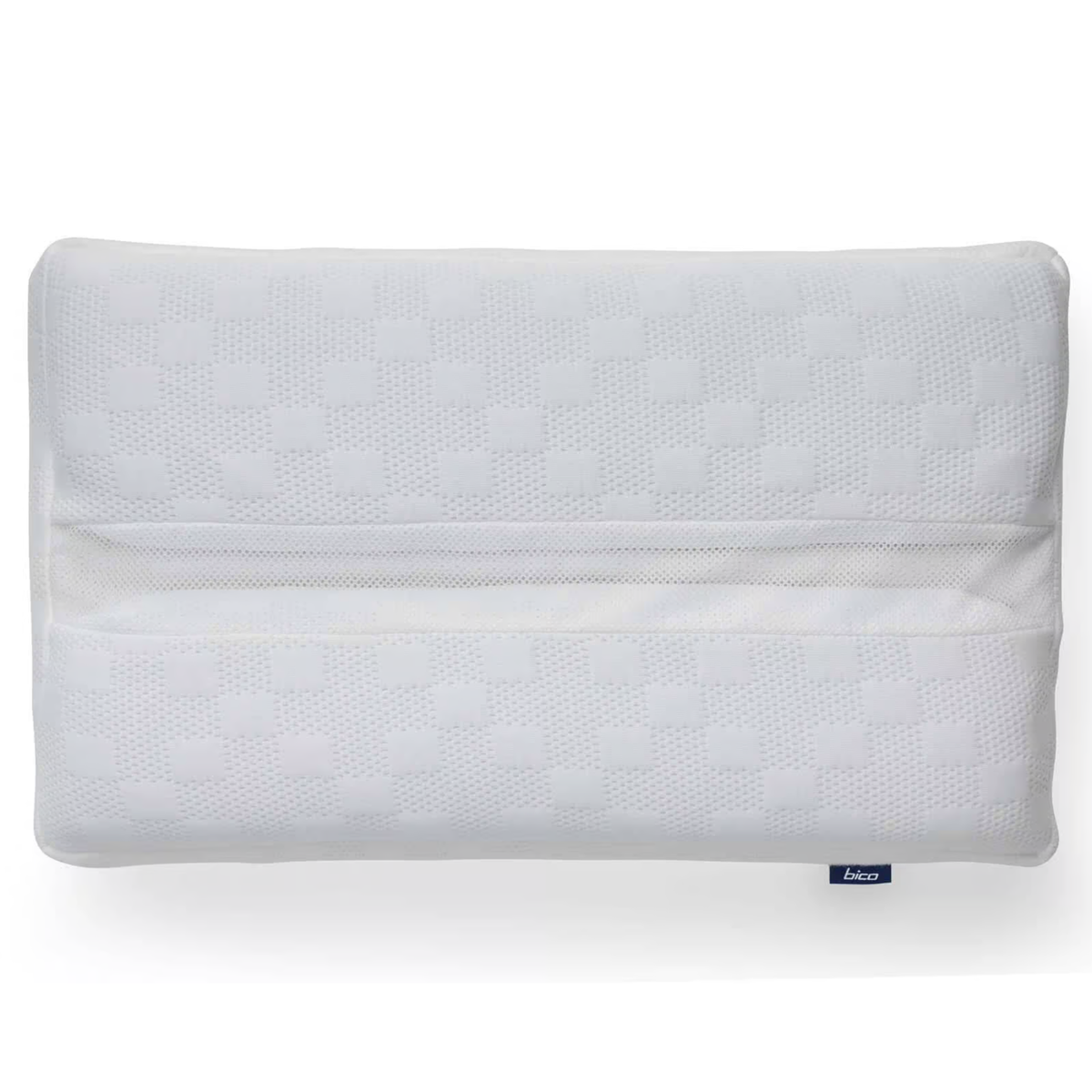 Bico Clima Flow Kissen 40x60 cm in Weiss mit atmungsaktivem Bezug und Mesh-Einsatz