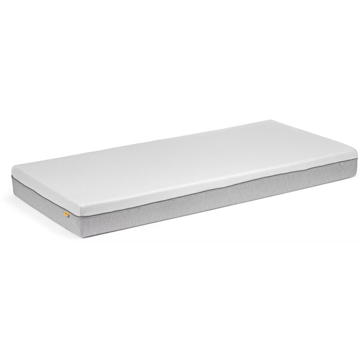 Bico Basic Matratze 90x200 cm in Hellgrau und Weiss, Einzelmatratze mit strukturiertem Bezug