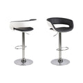 Grace Barhocker – PU schwarz BK1 und PU weiss SWT1, Trompete Gestell Chrom Stahl mit Drehfunktion