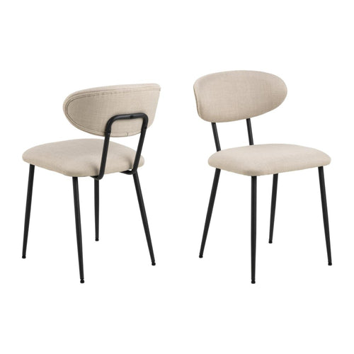 Denise Esszimmerstuhl – Basel Stoff beige 24