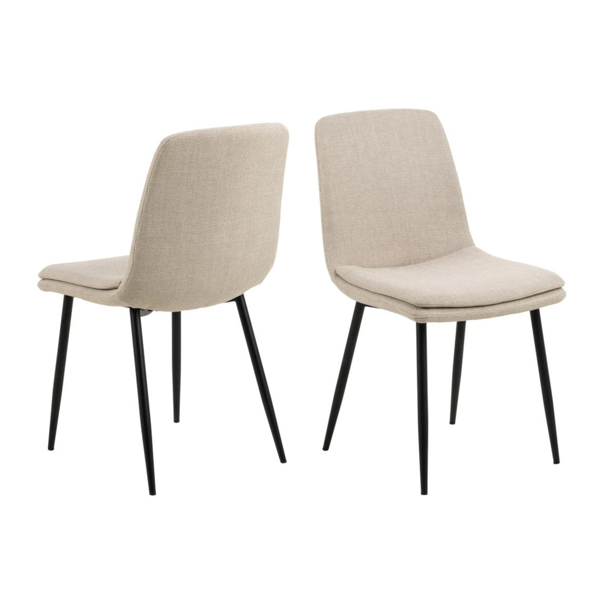 Becca Esszimmerstuhl – Basel Stoff beige 24