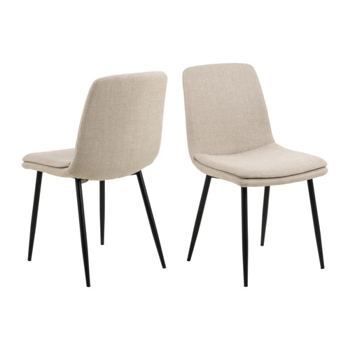 Becca Esszimmerstuhl – Basel Stoff beige 24