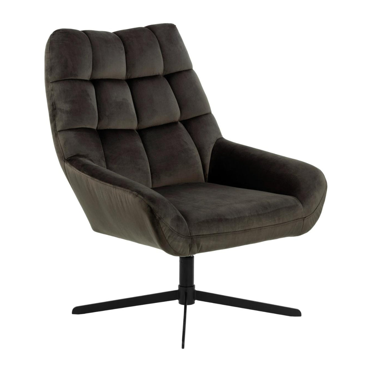 Paris Lehnstuhl – Vic Stoff graubraun 73AC