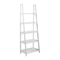 Wally Regal – Korpus und Gestell weiss NC lackiert MDF, 5 Böden weiss UV lackiert MDF mit Treppenform