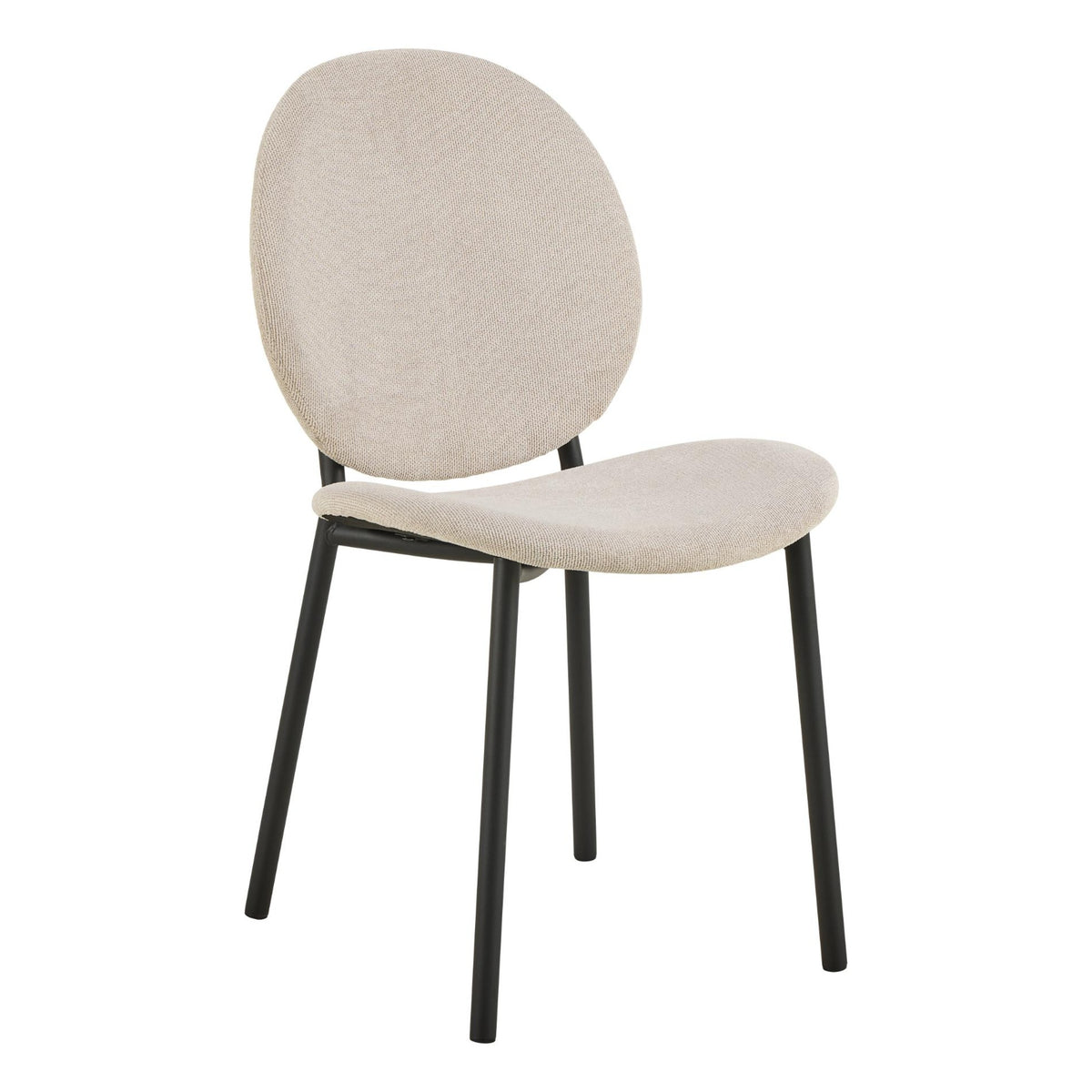 Cliff Esszimmerstuhl – Caso Stoff beige 3
