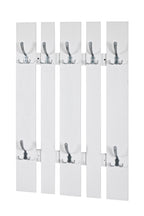 HAKU Möbel Wandgarderobe aus MDF in Weiss 65 x 9 x 100 cm