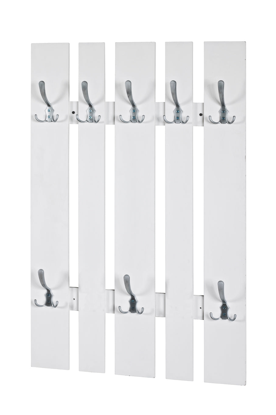 HAKU Möbel Wandgarderobe aus MDF in Weiss 65 x 9 x 100 cm
