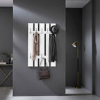 HAKU Möbel Wandgarderobe aus MDF in Weiss 65 x 9 x 100 cm