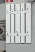 HAKU Möbel Wandgarderobe aus MDF in Weiss 65 x 9 x 100 cm