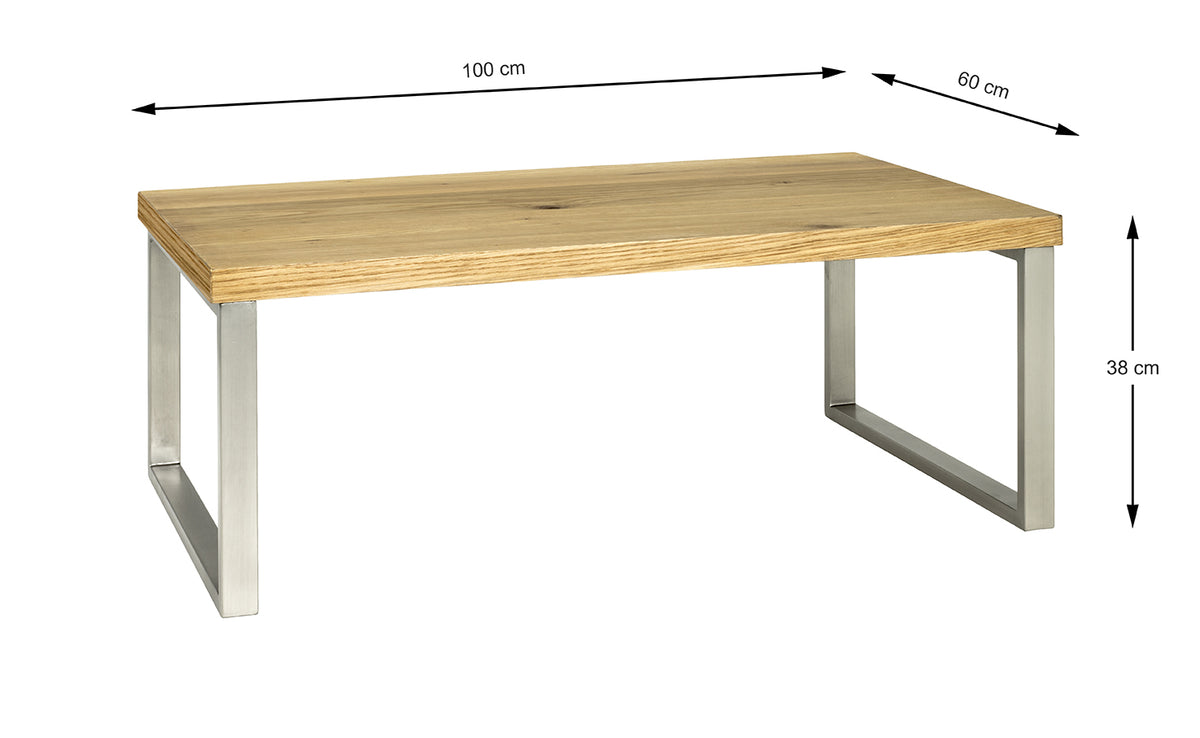 HAKU Möbel Couchtisch aus MDF auf Kufen in Braun