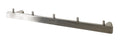 HAKU Möbel Garderobenleiste aus Metall gebürstet in Silber B 26-46 cm H 4 cm, 46 x 6 cm, H 4 cm