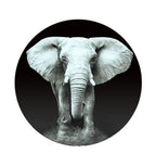 HAKU Möbel Beistelltisch aus Metall Motiv Elefant in Schwarz