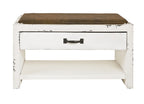 HAKU Möbel Schuhbank aus MDF gepolstert in Weiss 72 x 40 x 43 cm