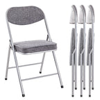 HAKU Möbel Klappstuhl aus Metall in Silber