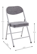 HAKU Möbel Klappstuhl aus Metall in Silber