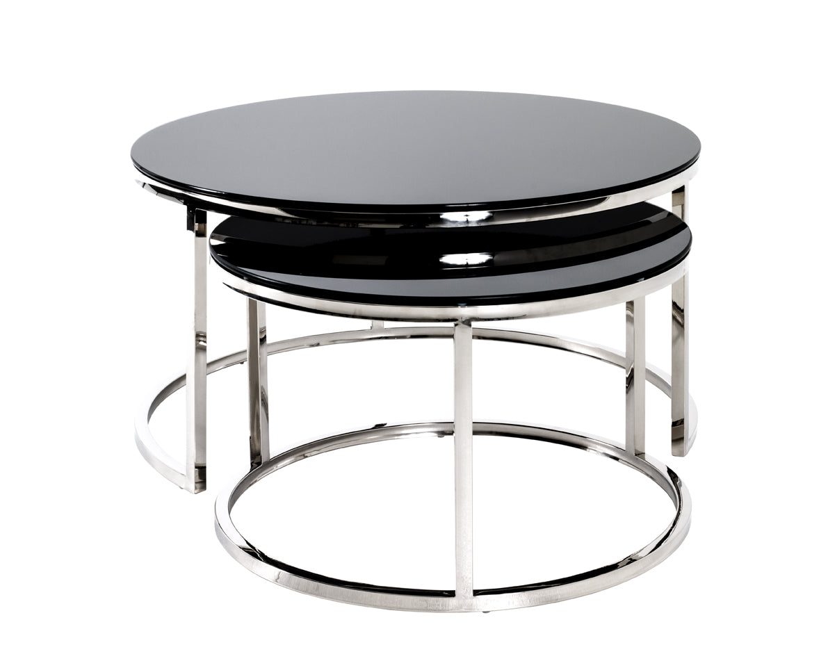 HAKU Möbel Couchtisch aus Metall in Silber