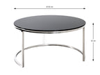 HAKU Möbel Couchtisch aus Metall in Silber