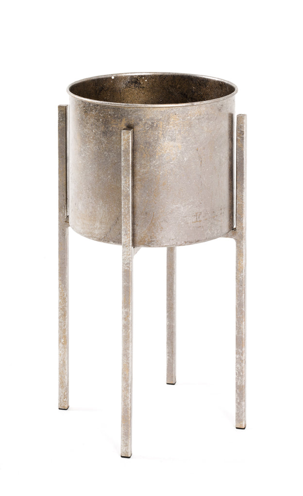 HAKU Möbel Blumensäule aus Metall in Kupfer 27 x 51 cm