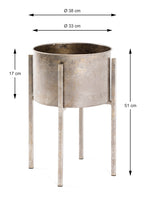 HAKU Möbel Blumensäule aus Metall in Kupfer 38 x 51 cm