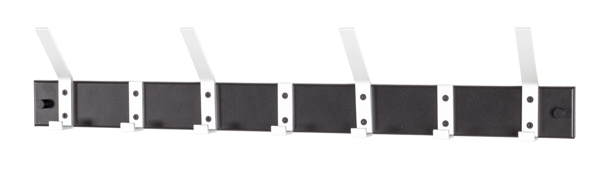 HAKU Möbel Garderobenleiste aus Metall in Schwarz B 50-70 cm H 14 cm, 70 x 8 cm, H 14 cm
