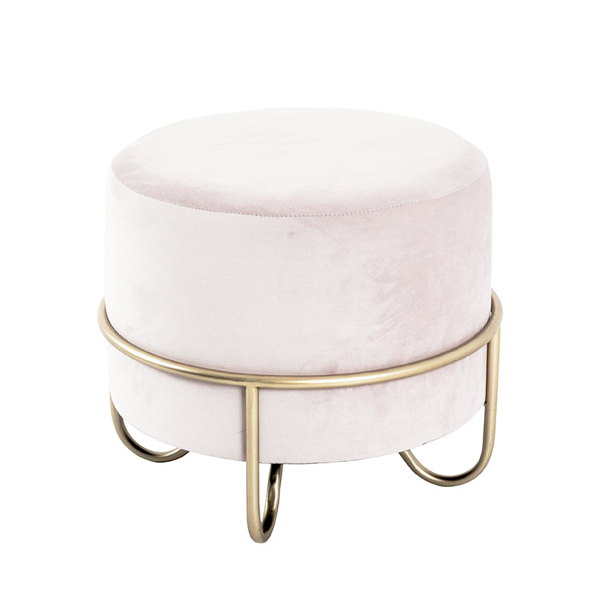 HAKU Möbel Hocker aus Textil gepolstert in Pink