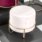 HAKU Möbel Hocker aus Textil gepolstert in Pink