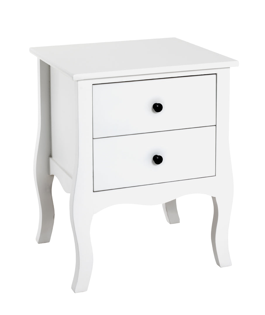 HAKU Möbel Beistelltisch aus MDF in Weiss 45 x 40 x 58 cm