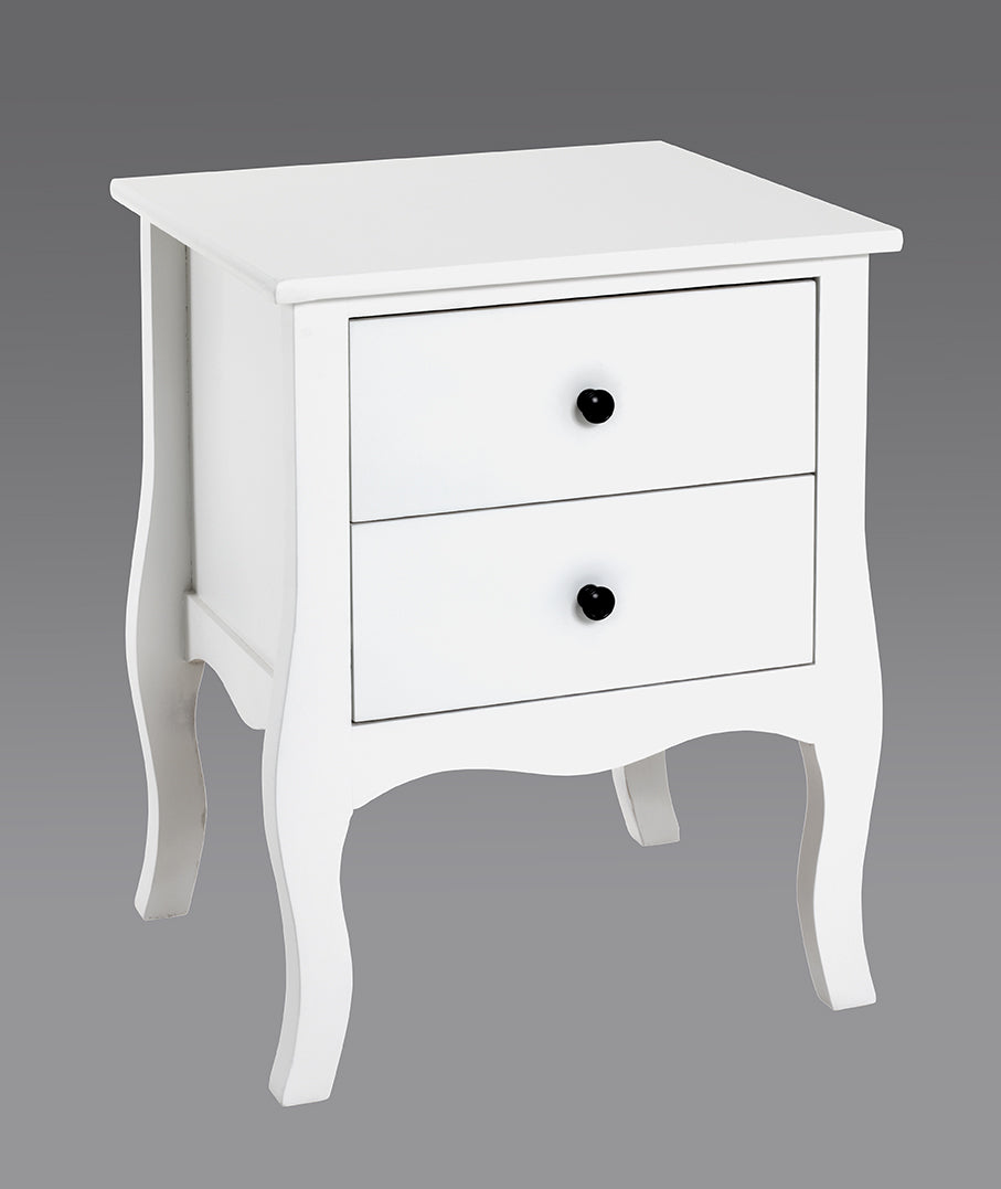 HAKU Möbel Beistelltisch aus MDF in Weiss 45 x 40 x 58 cm