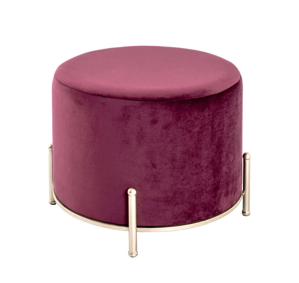HAKU Möbel Hocker aus Textil gepolstert in Rot