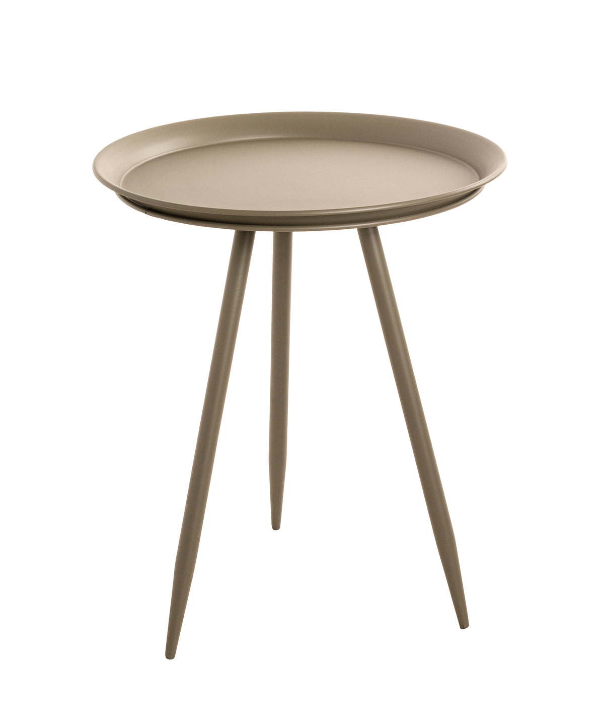 HAKU Möbel Beistelltisch aus Metall H 47-54 cm Ø 38-44 cm, Ø 44 cm, H 54 cm in Grün