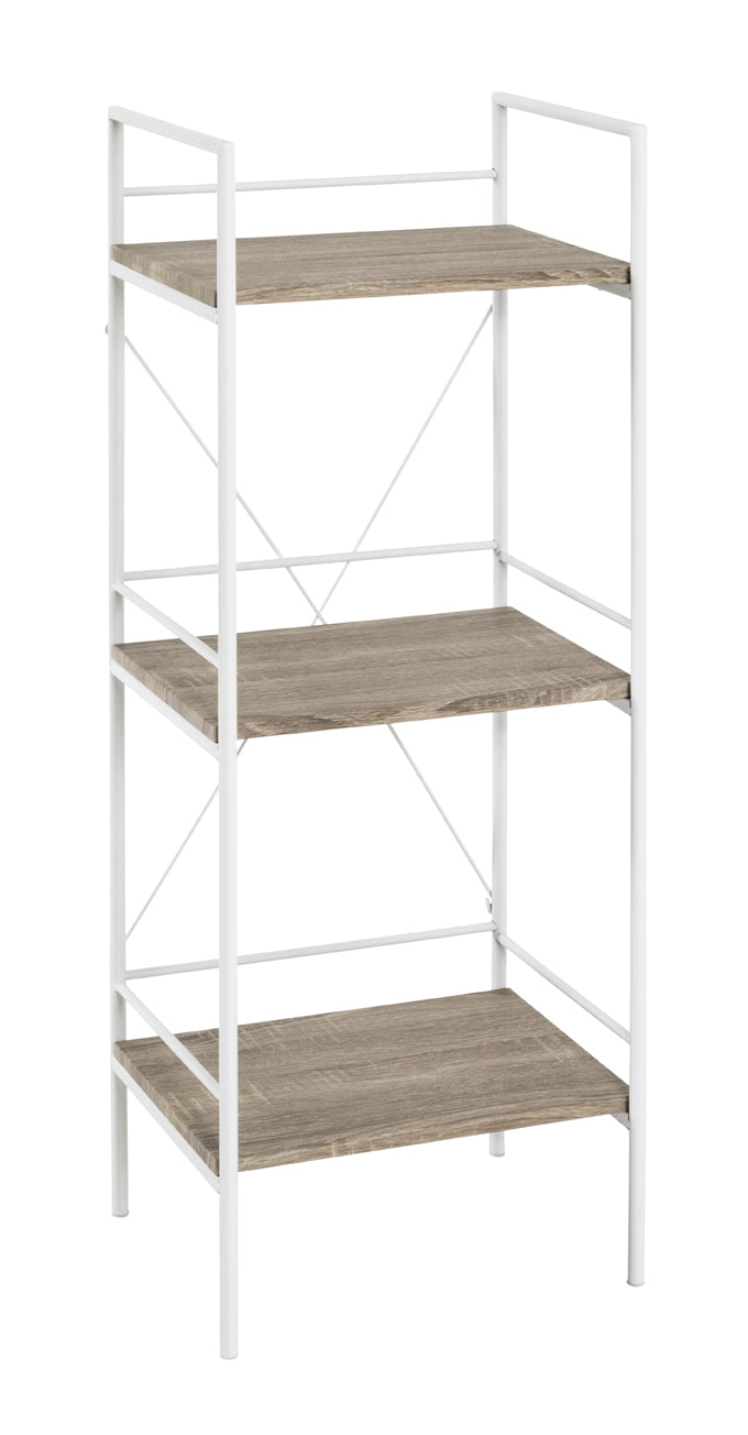 HAKU Möbel Regal aus MDF Kippschutz in Braun 34 x 27 x 96 cm