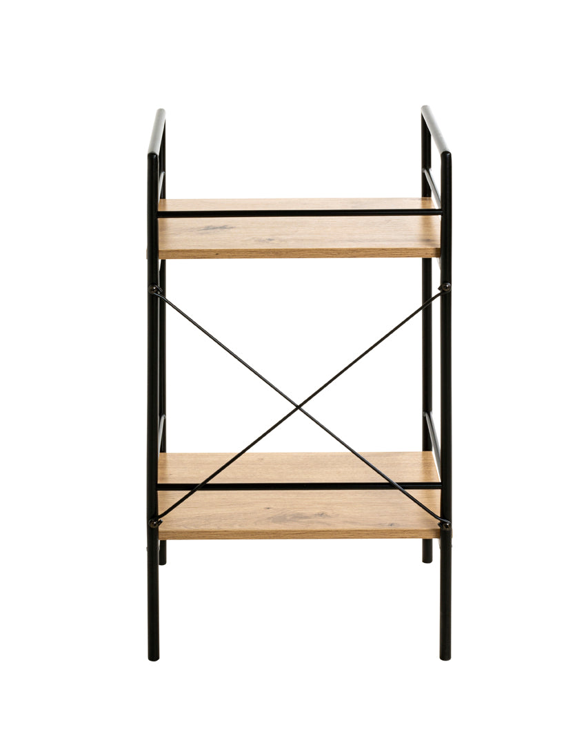 HAKU Möbel Beistelltisch aus Metall kratzbeständig in Schwarz 34 x 27 x 62 cm