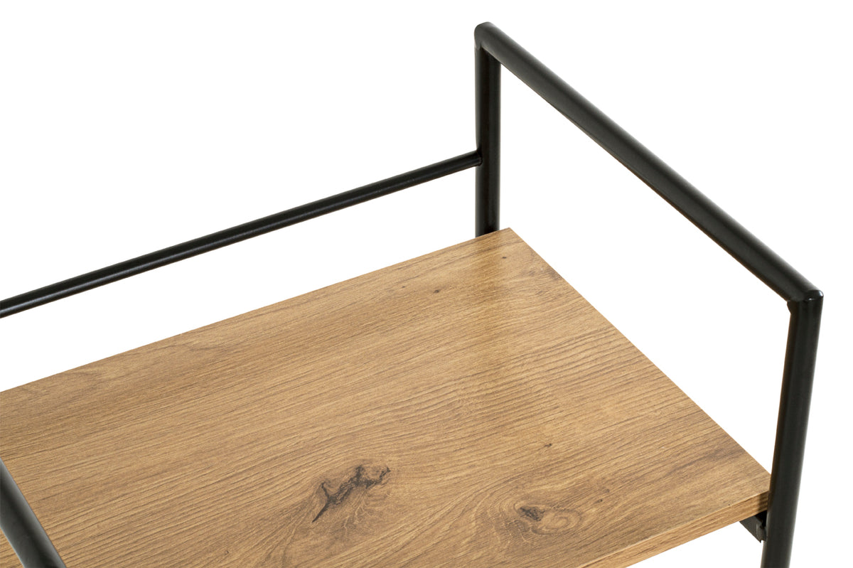 HAKU Möbel Regal aus MDF Kippschutz in Braun 34 x 27 x 96 cm