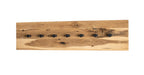 HAKU Möbel Wandgarderobe aus Massivholz in Braun 80 x 6 x 20 cm
