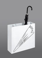 HAKU Möbel Schirmständer aus Metall 50 x 16 x 48 cm in Weiss