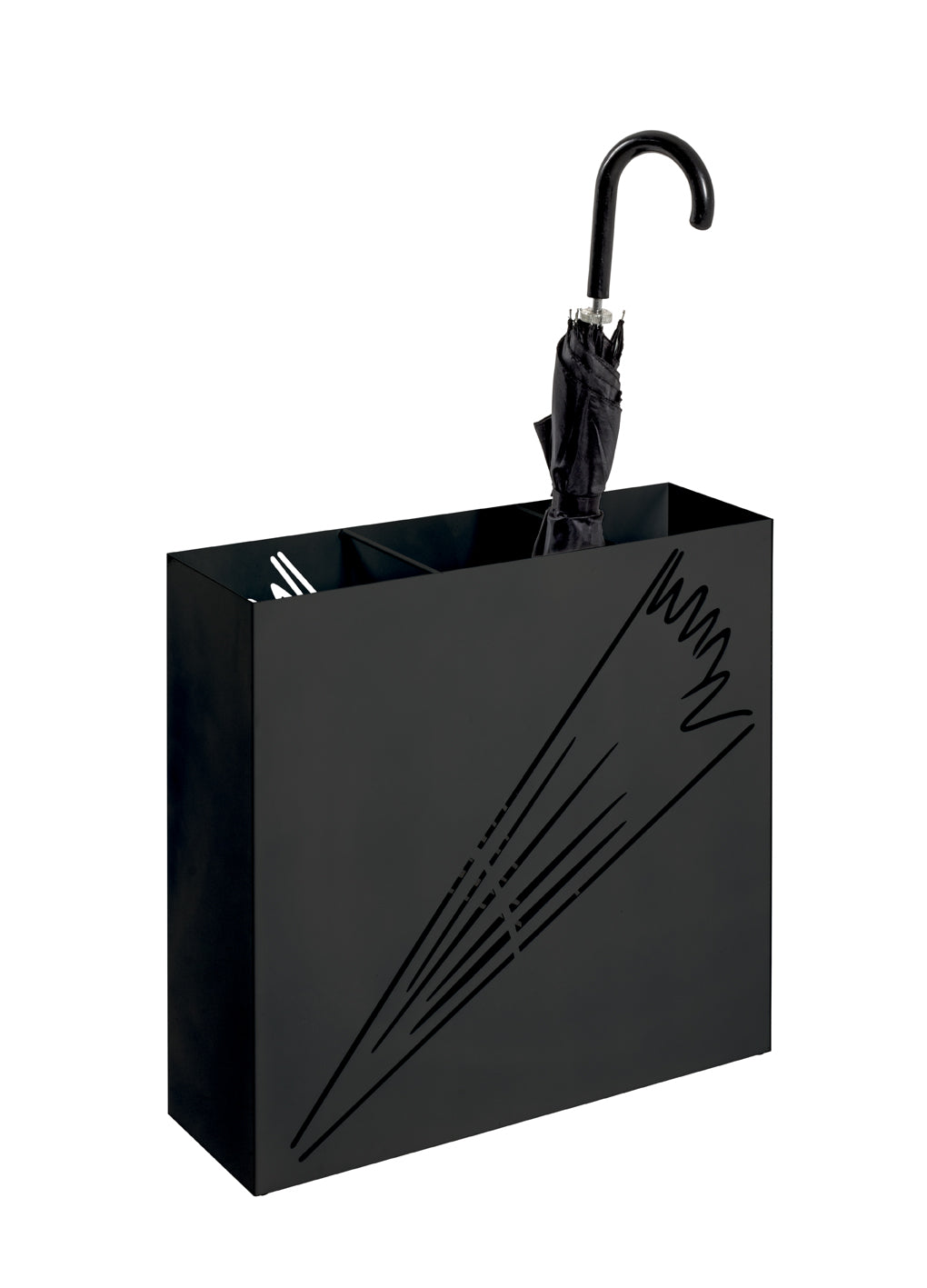 HAKU Möbel Schirmständer aus Metall 50 x 16 x 48 cm in Schwarz