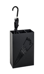 HAKU Möbel Schirmständer aus Metall 30 x 16 x 48 cm in Schwarz