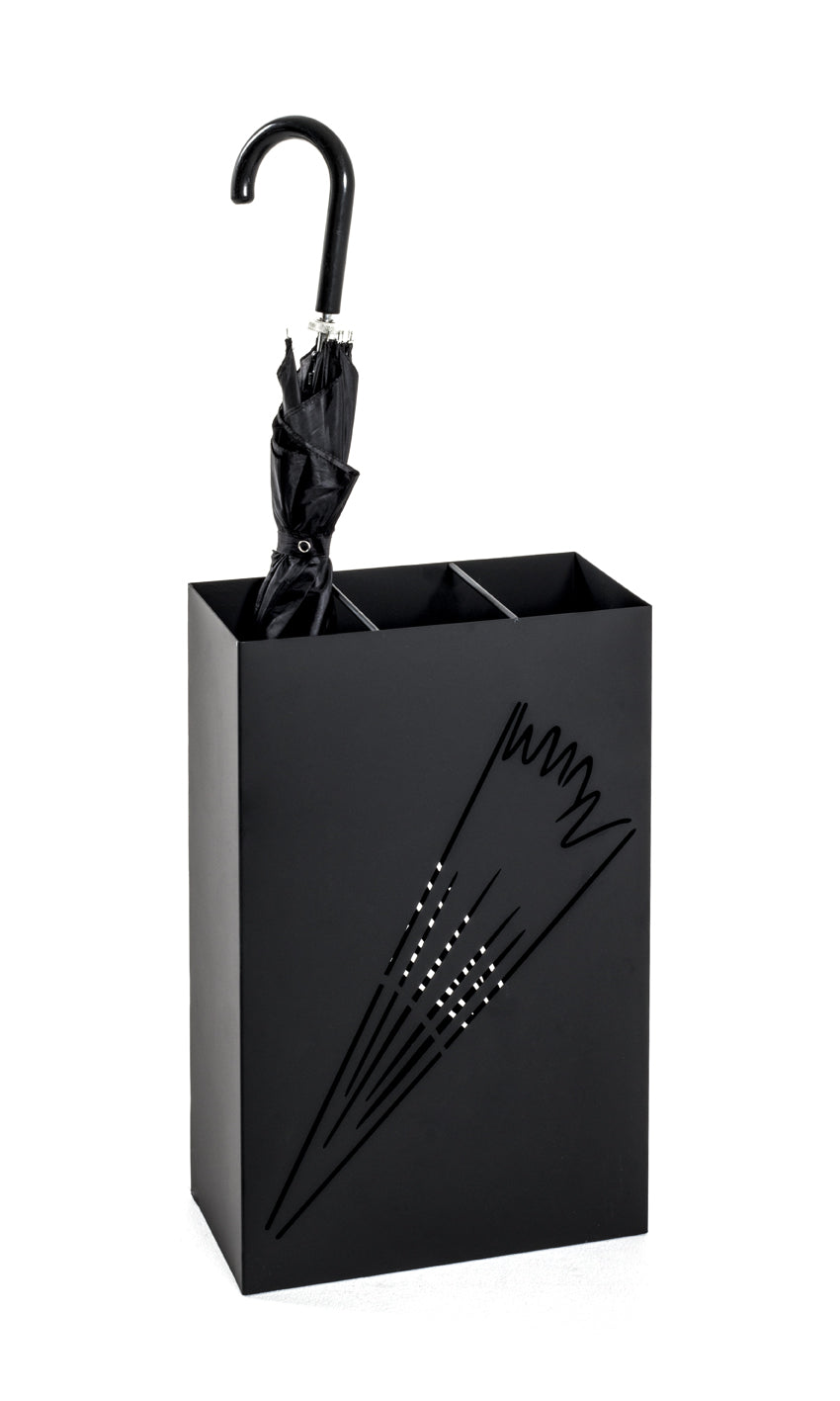 HAKU Möbel Schirmständer aus Metall 30 x 16 x 48 cm in Schwarz