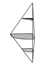 HAKU Möbel Wandregal aus Metall in Schwarz 36 x 26 x 70 cm