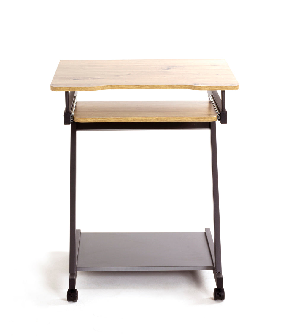 HAKU Möbel Computertisch auf Rollen aus MDF kratzbeständig in Braun