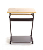 HAKU Möbel Computertisch auf Rollen aus MDF kratzbeständig in Braun