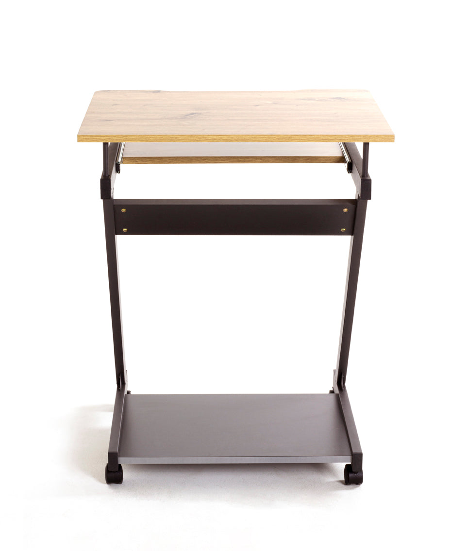 HAKU Möbel Computertisch auf Rollen aus MDF kratzbeständig in Braun