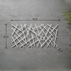 HAKU Möbel Wandgarderobe aus Metall 60 x 5 x 30 cm in Weiss