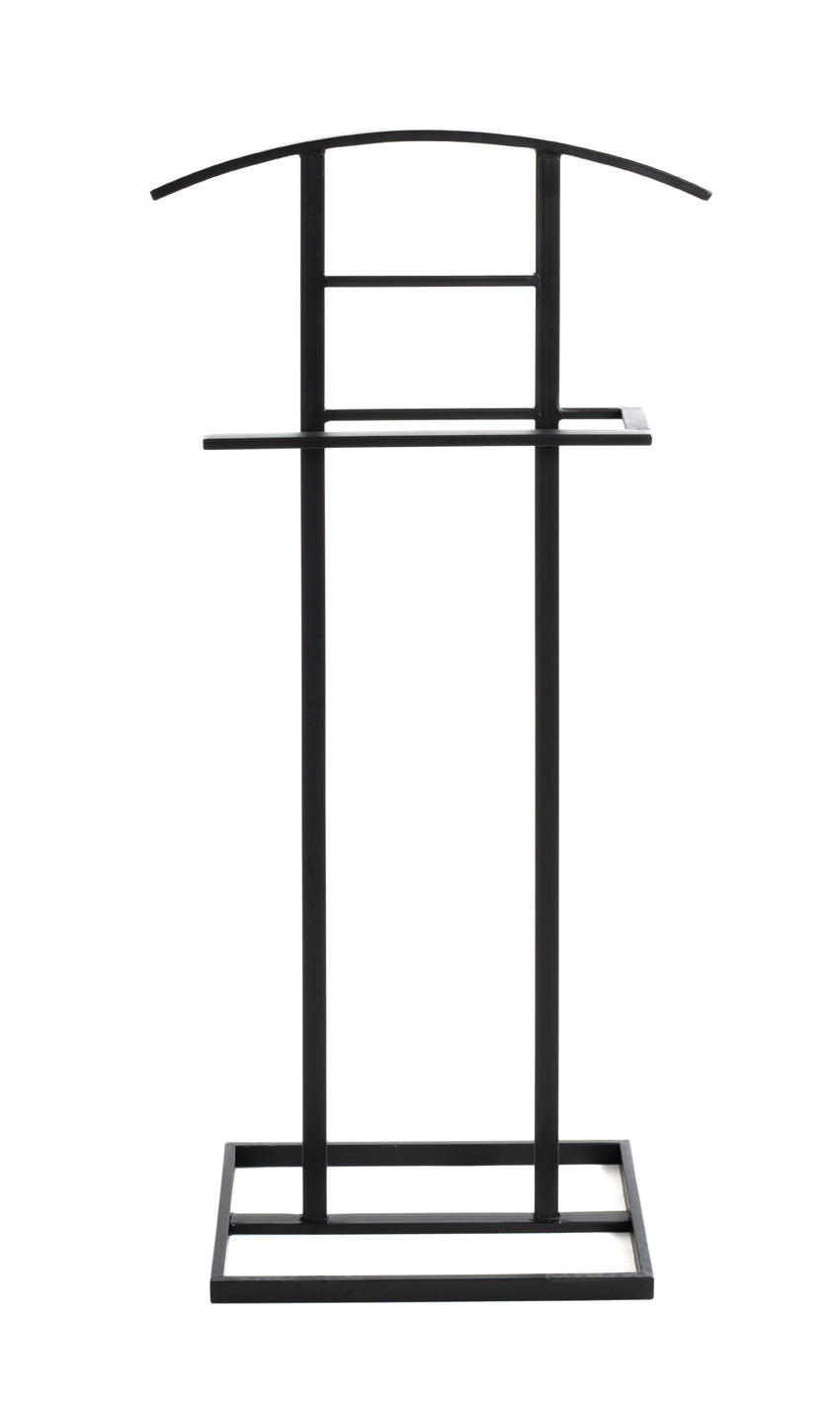 HAKU Möbel Herrendiener aus Metall in Schwarz 45 x 26 x 101 cm