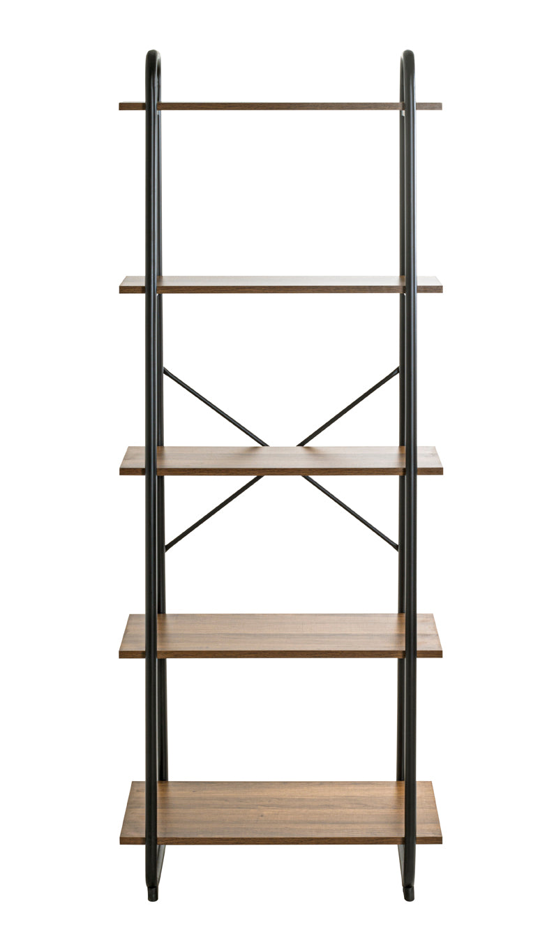 HAKU Möbel Regal aus Holzwerkstoff Kippschutz in Braun, 60 x 36 cm, H 164 cm