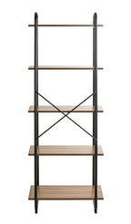 HAKU Möbel Regal aus Holzwerkstoff Kippschutz in Braun, 60 x 36 cm, H 164 cm