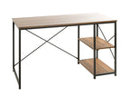 HAKU Möbel Schreibtisch aus Holzwerkstoff kratzunempfindlich in Braun 120 x 60 x 74 cm